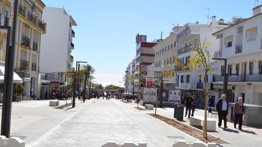 La avenida Marqués del Duero, cerrada por obras.