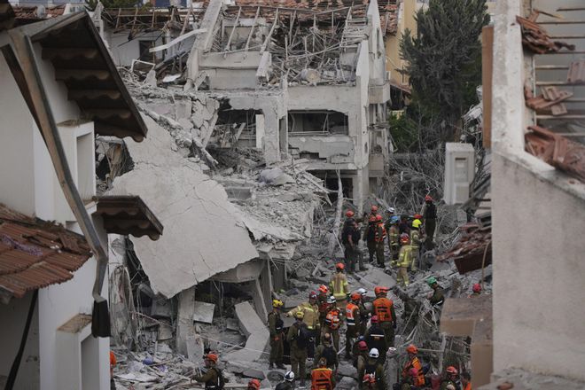 Daños en Israel tras el ataque con misiles desde Irán