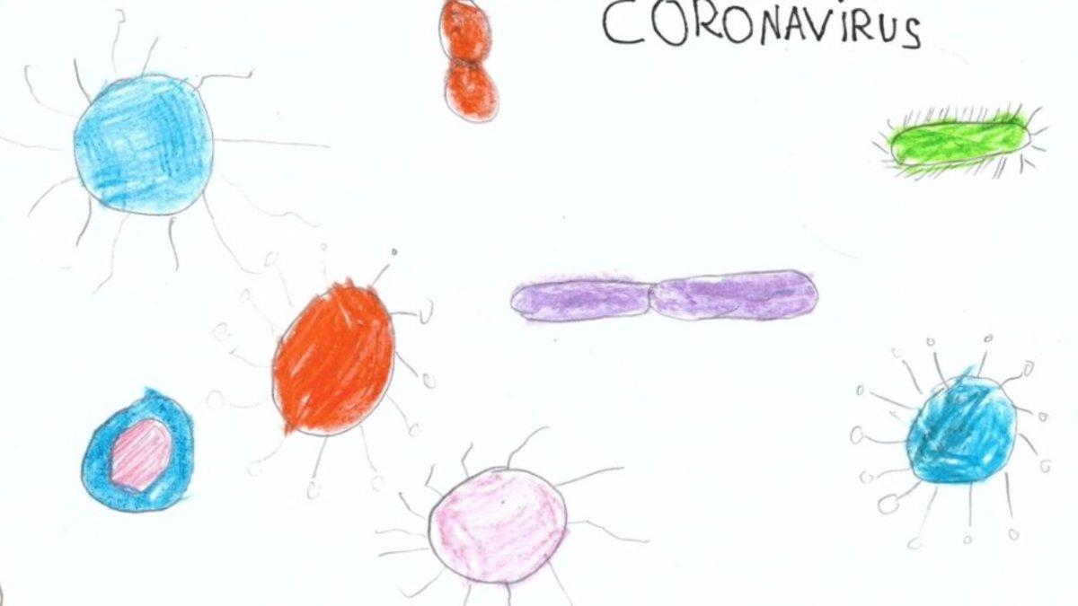 Ilustración del coronavirus de Emma.