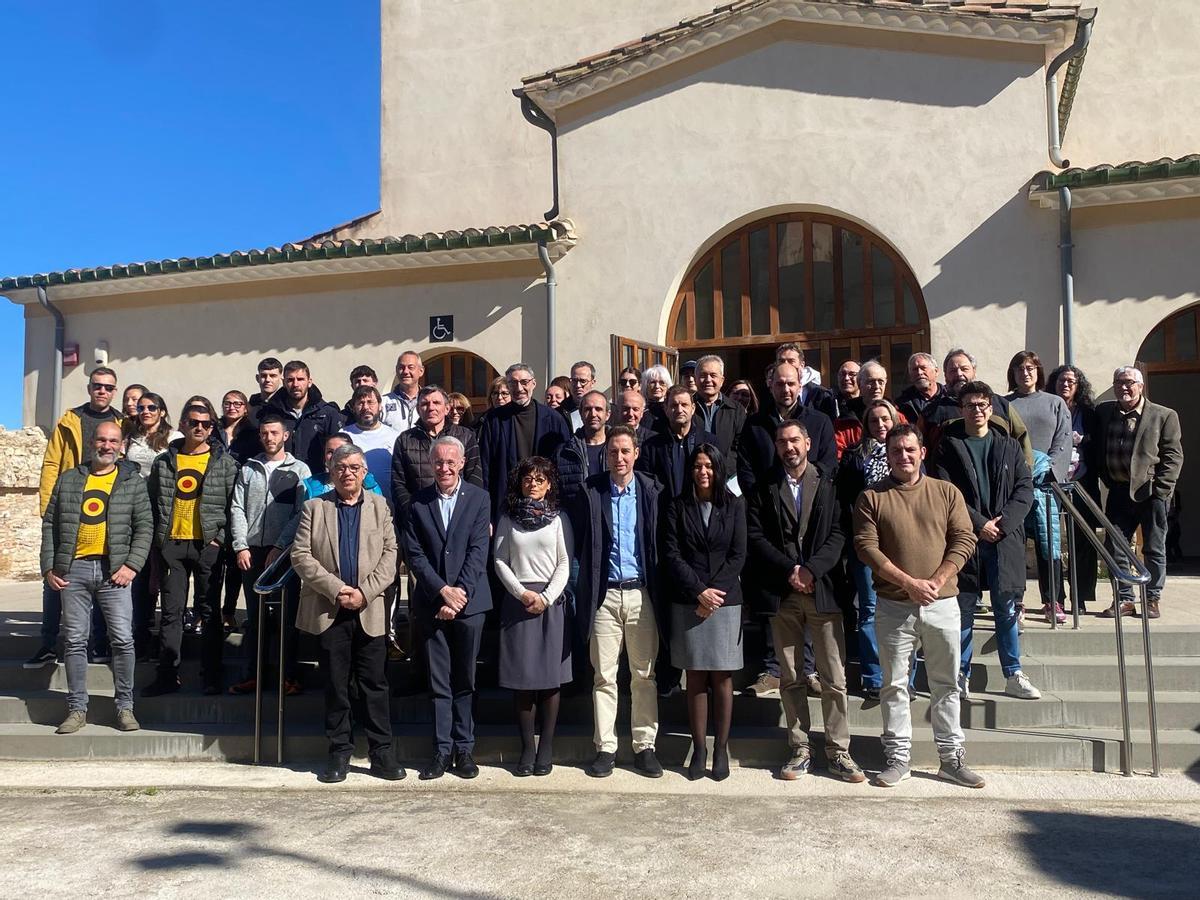 Foto conjunta dels assistents a la presentació.