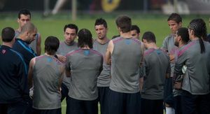 El Barça prepara l’últim partit de Lliga amb la vista posada a Wembley.