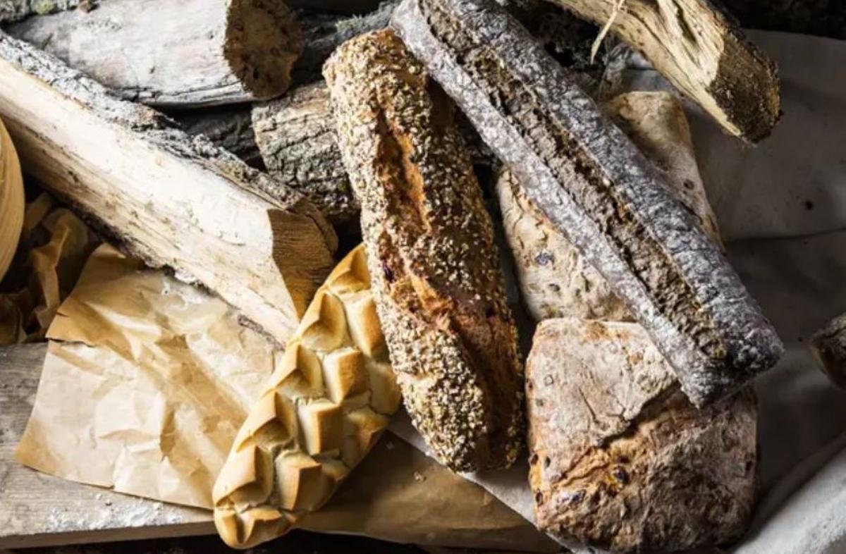 Imagen de archivo de diferentes variedades de pan