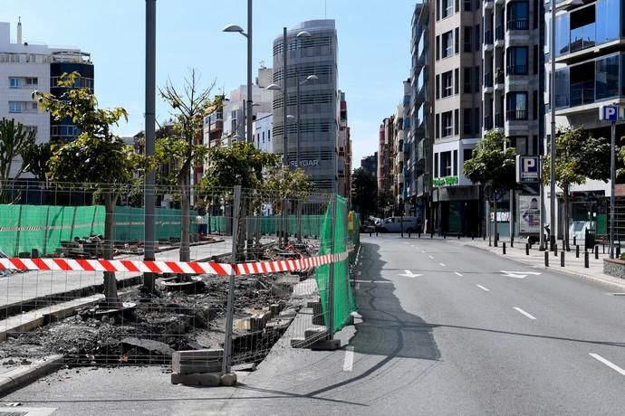 30-03-20  LAS PALMAS DE GRAN CANARIA. CIUDAD. LAS PALMAS DE GRAN CANARIA. Obras de la construcción paradas por la nueva ordenanza del Gobierno para parar el Covid-19.  Fotos: Juan Castro.