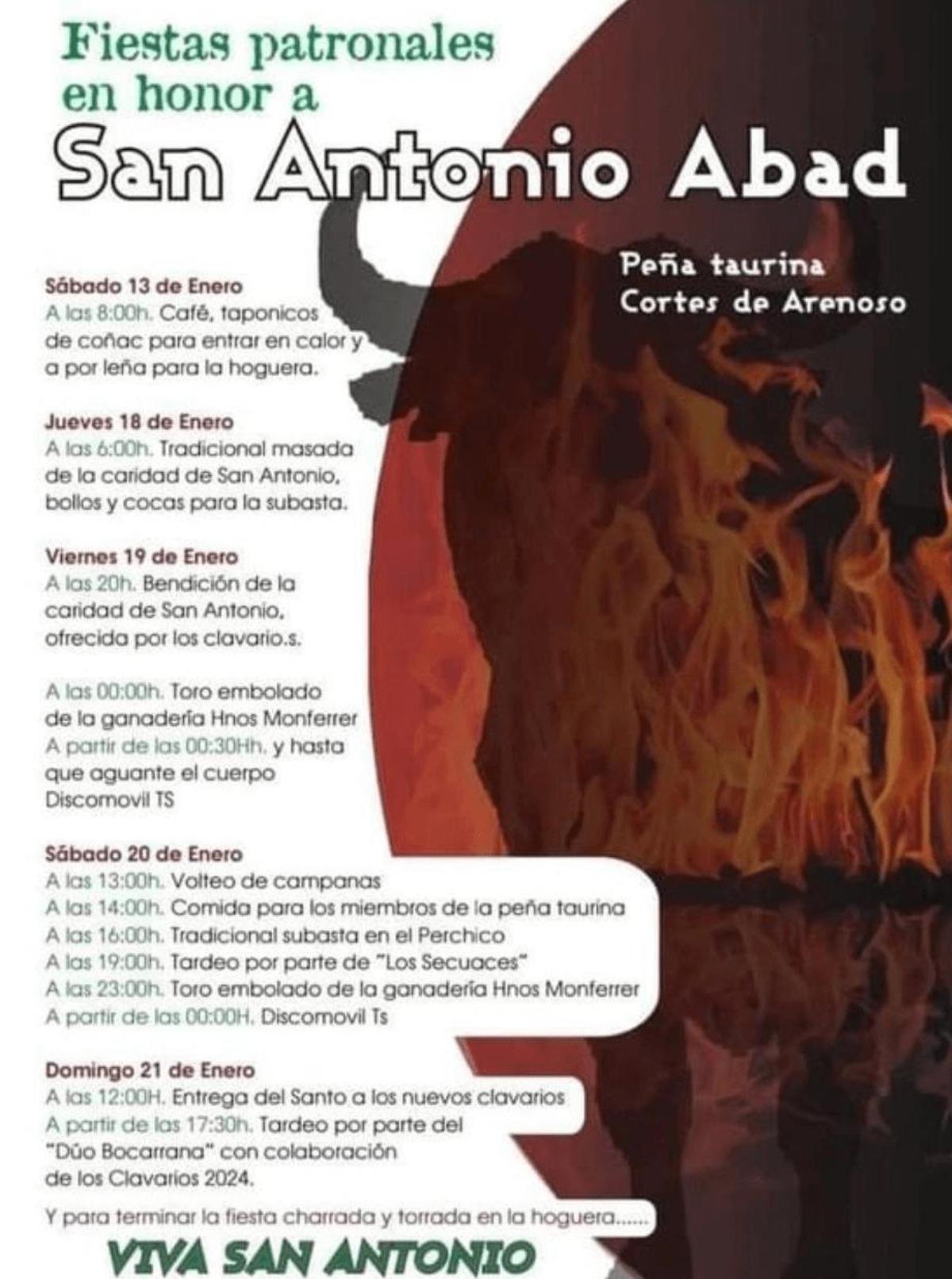Fiestas de San Antonio en Cortes de Arenoso.