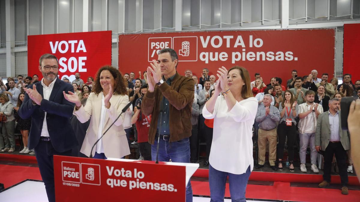 VÍDEO | Así ha sido la participación de Pedro Sánchez en la campaña del PSIB-PSOE junto a Francina Armengol