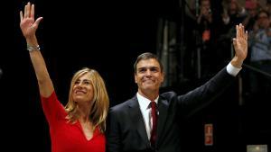 Begoña Gómez y su marido, Pedro Sánchez, en una imagen del 2015.