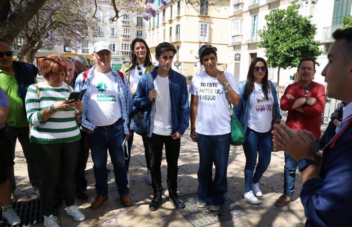 Empieza el tour de Adelante Andalucía en la plaza de la Merced.