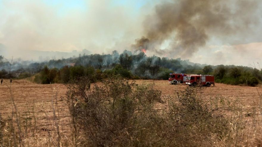 Les imatges de l'incendi de Font de la Pólvora