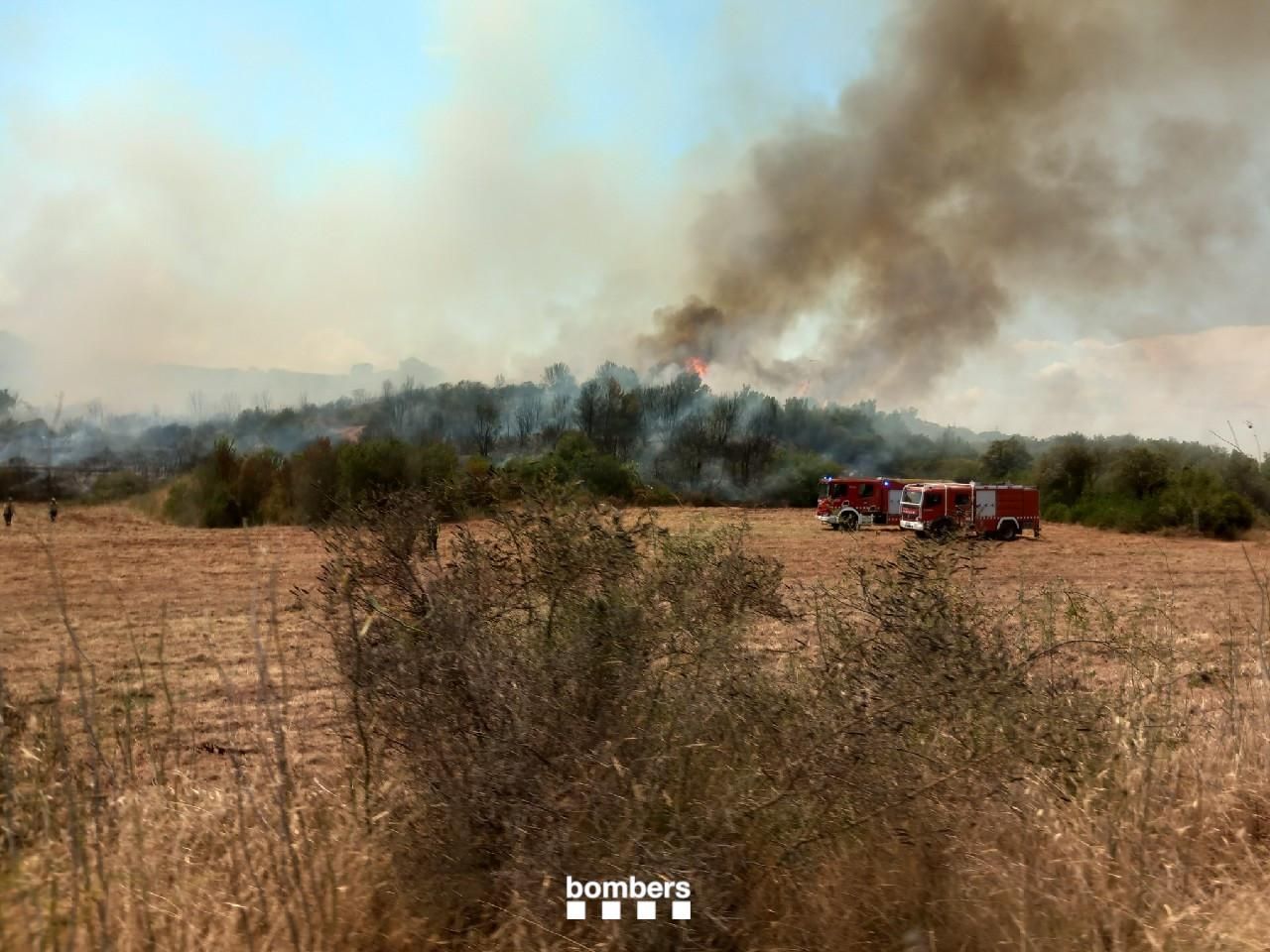 Les imatges de l'incendi de Font de la Pólvora