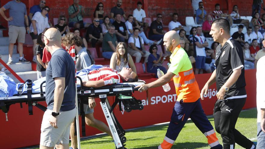 Susto en Mareo: Yaiza, capitana del Sporting Femenino, tuvo que ser cambiada por un golpe de calor