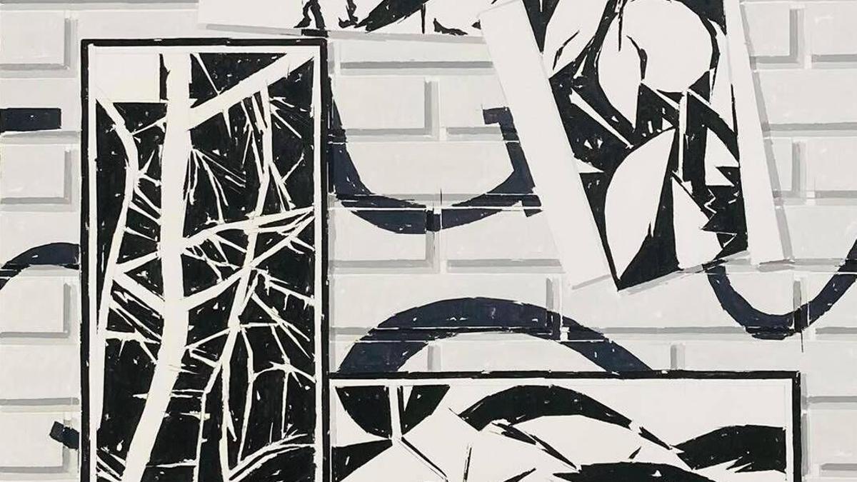 Detalle de una obra de Andrés Aparicio.