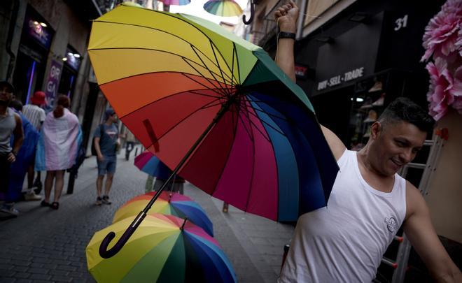 Reivindicación del Orgullo LGTBI en el barrio de Chueca de Madrid