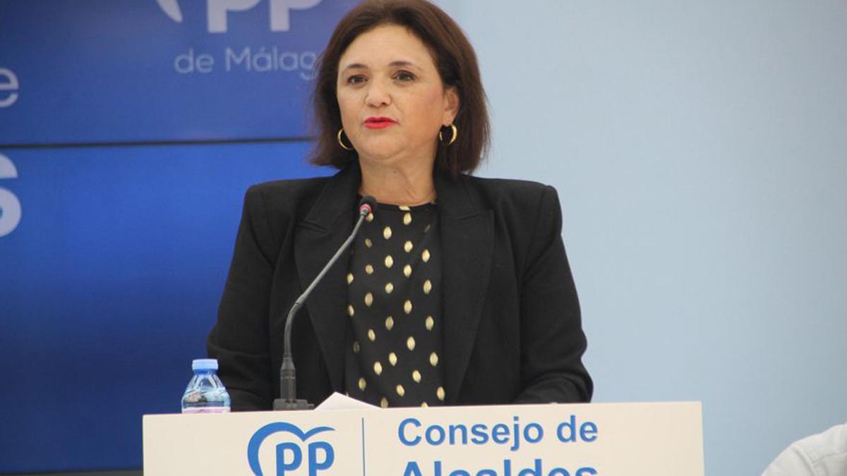La presidenta del Consejo de Alcaldes del PP de Málaga, Margarita del Cid.