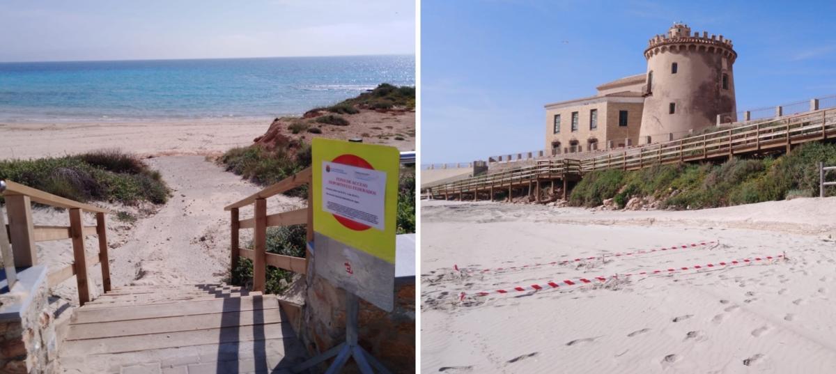 Pilar de la Horadada descarta abrir las playas para pasear y habilita accesos al mar para deportistas