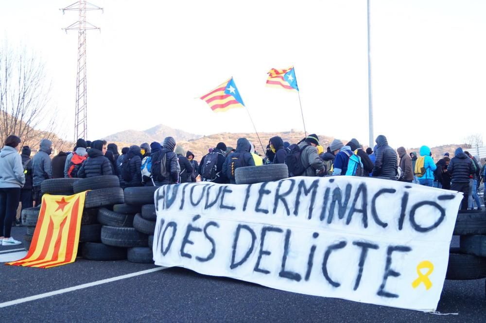 Talls de trànsit a la C-16, a Berga