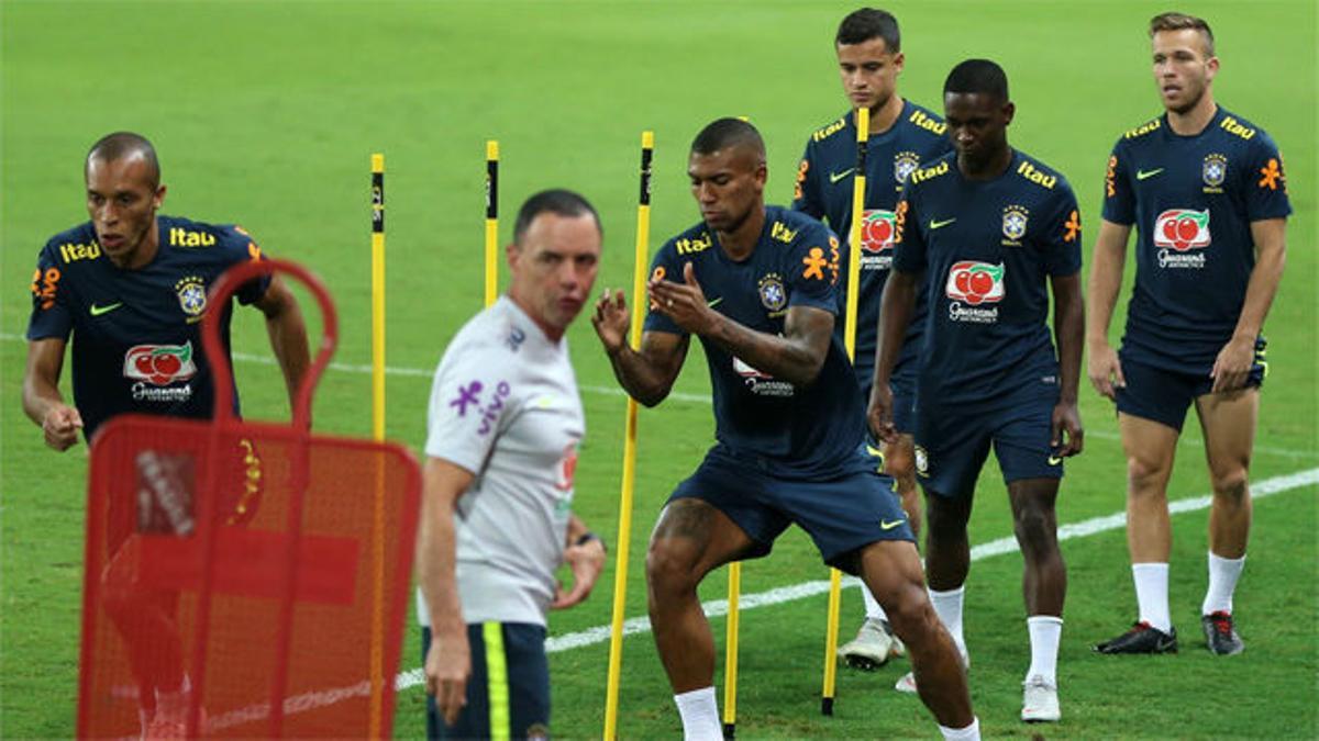 Último entrenamiento de Brasil antes de medirse a Arabia Saudita