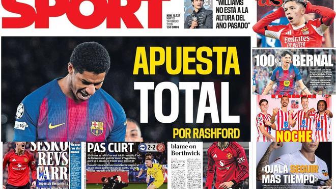 Estas son las portadas de la prensa deportiva de hoy