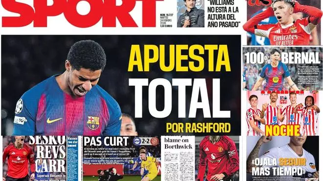 Estas son las portadas de la prensa deportiva de hoy