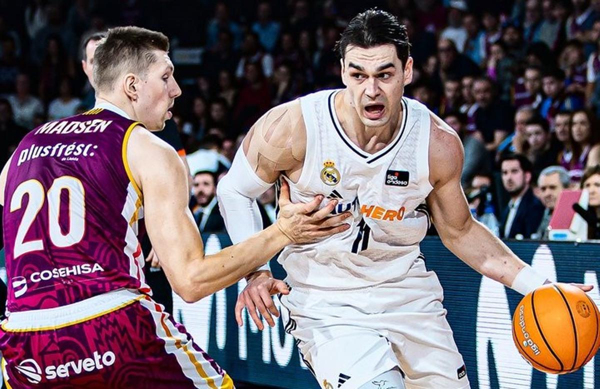 Mario Hezonja fue el mejor del Madrid y se dio el gusto de provocar a Barris Nord