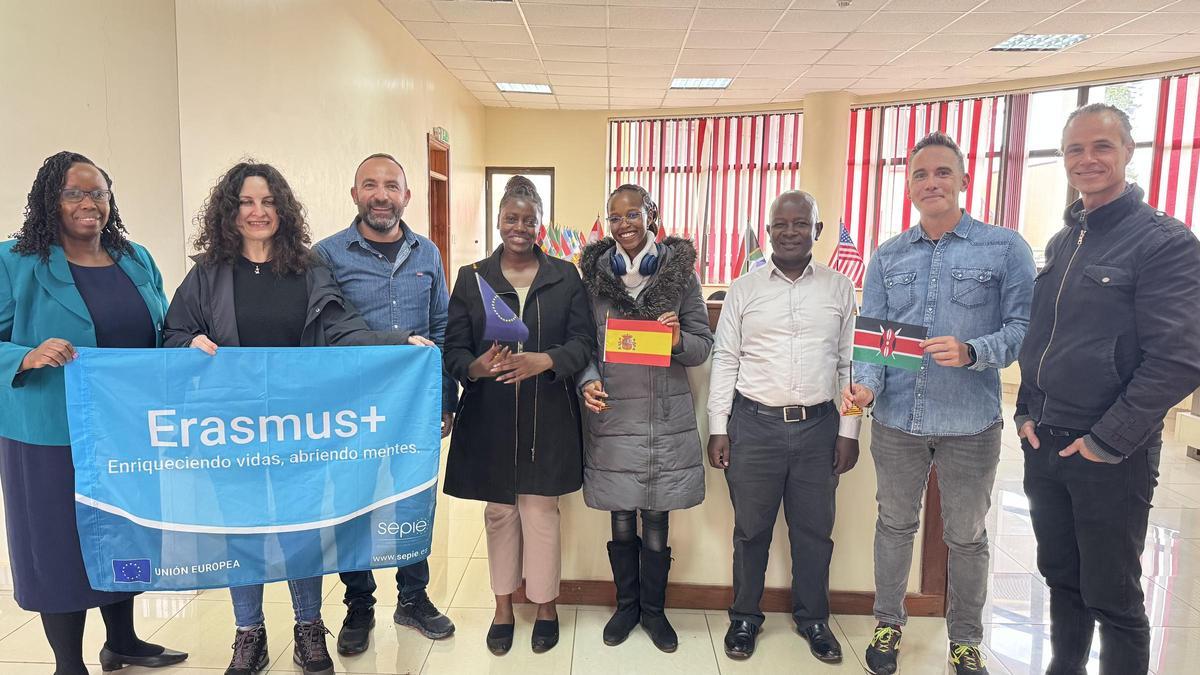 Cuatro profesores de FP españoles, entre ellos tres de Málaga, han estado en Kenia con un interesante proyecto Erasmus+.