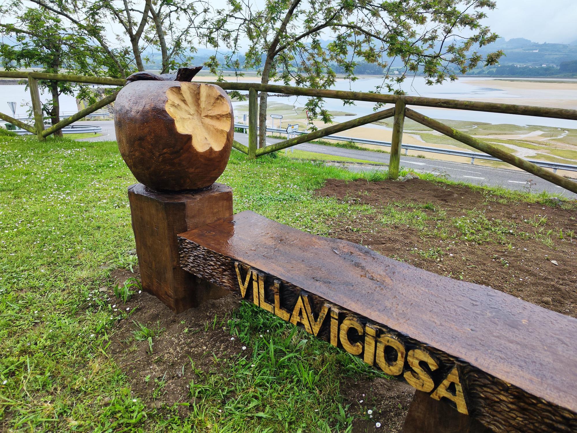 Así es la nueva ruta de bancos turísticos diseñada para promocionar Villaviciosa