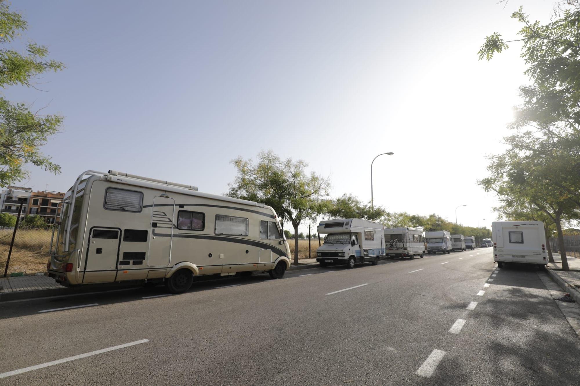 Las caravanas de Ciudad Jardín migran a Son Güells, en Palma