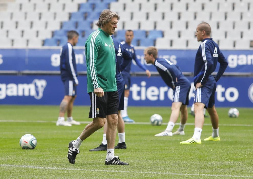 Entrenamiento del Oviedo en El Tartiere