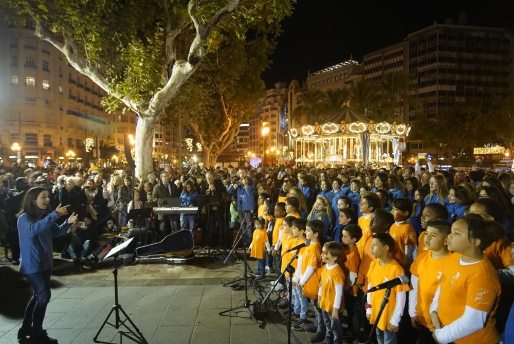 Encendido de las luces de Navidad en València