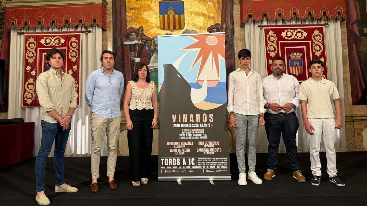 El Saló de Recepcions del Palau Provincial acull la presentació del cartell d'esta novillada sense picadors.