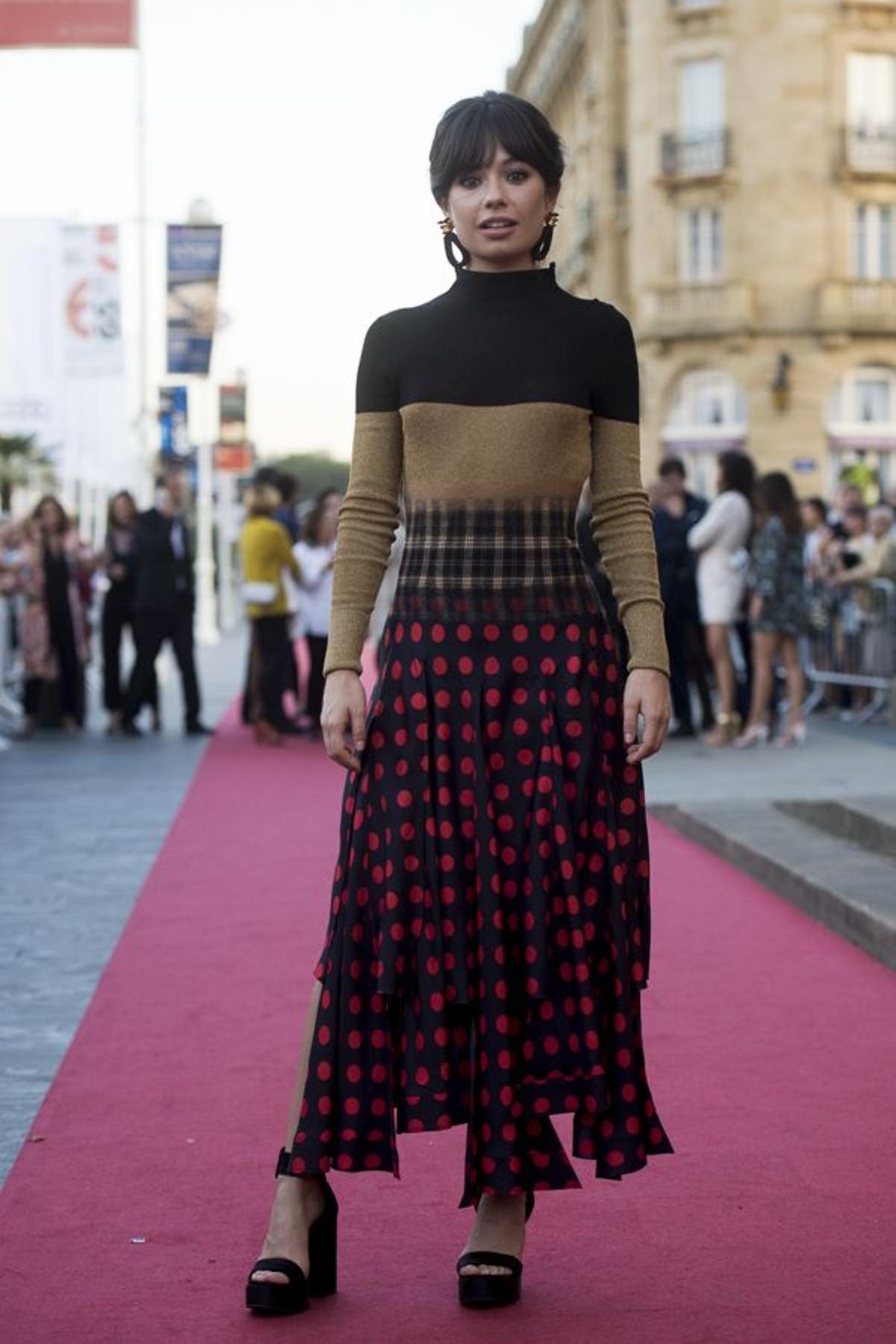 Anna Castillo en la 'premiere' de 'La Llamada' en el Festival de Cine de San Sebastián