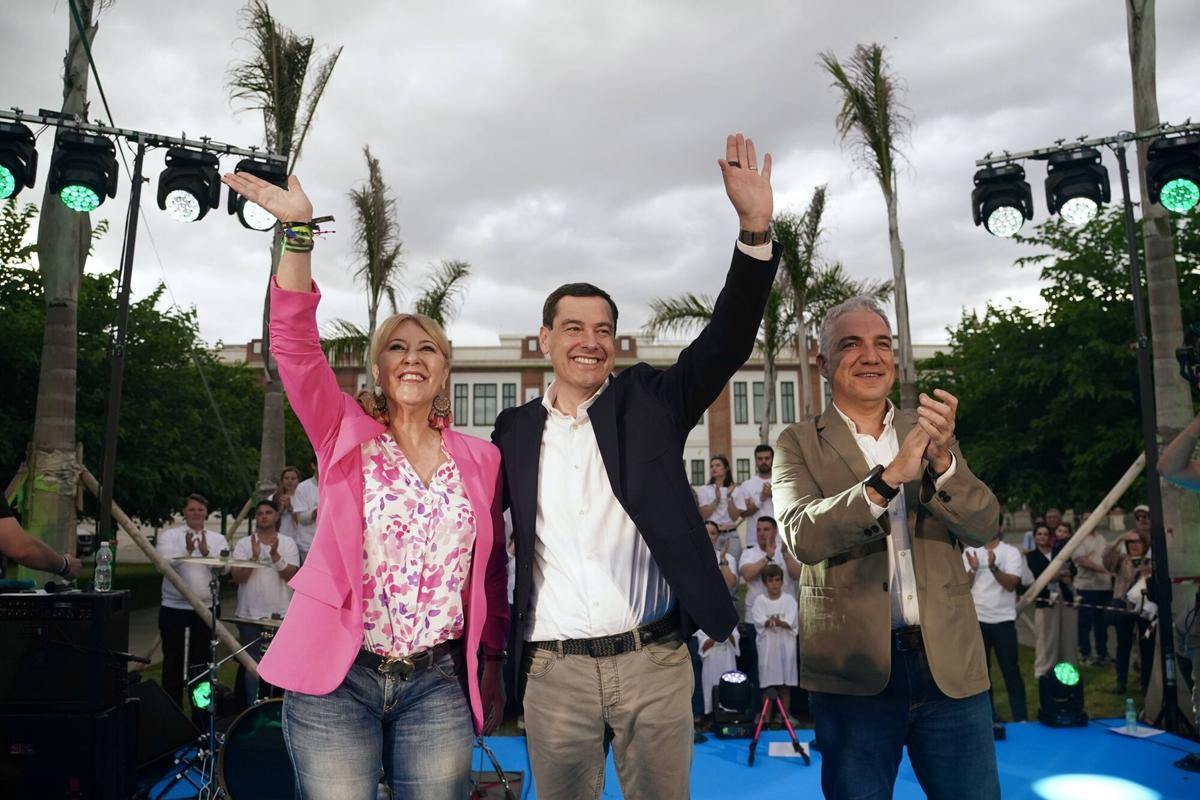 Cierre de campaña de Juanma Moreno, candidato del PP a la presidencia de la Junta de Andalucía, en Málaga