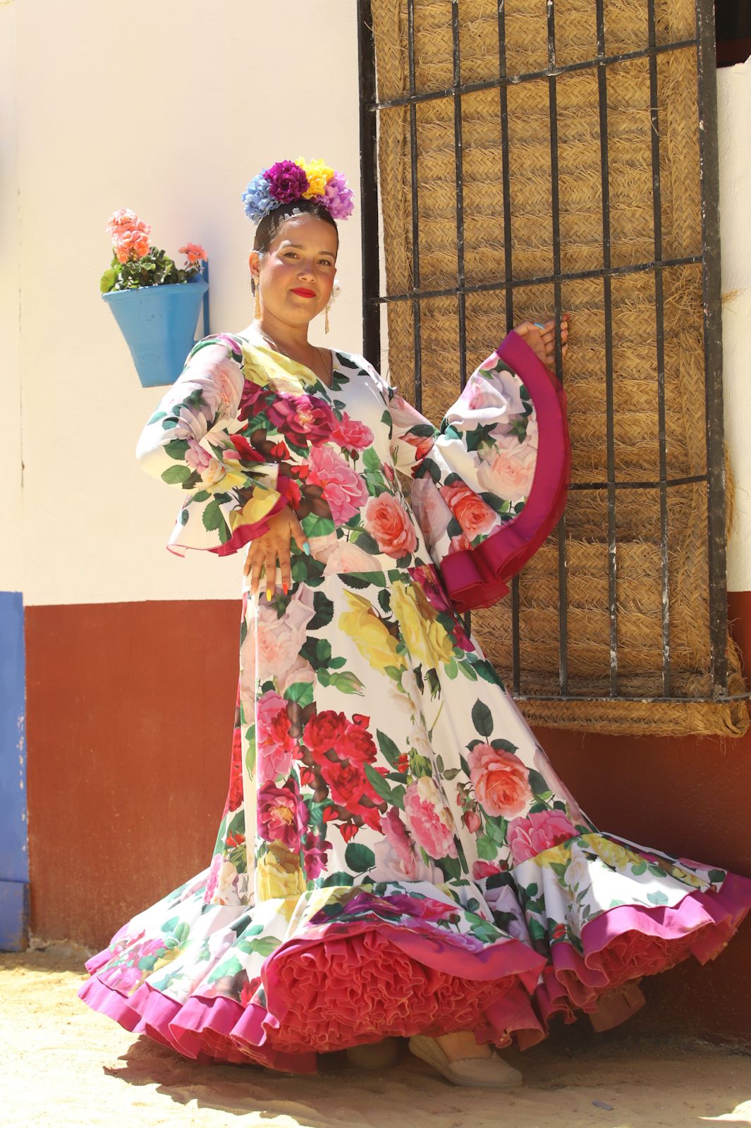 Trajes de gitana en el miércoles de Feria