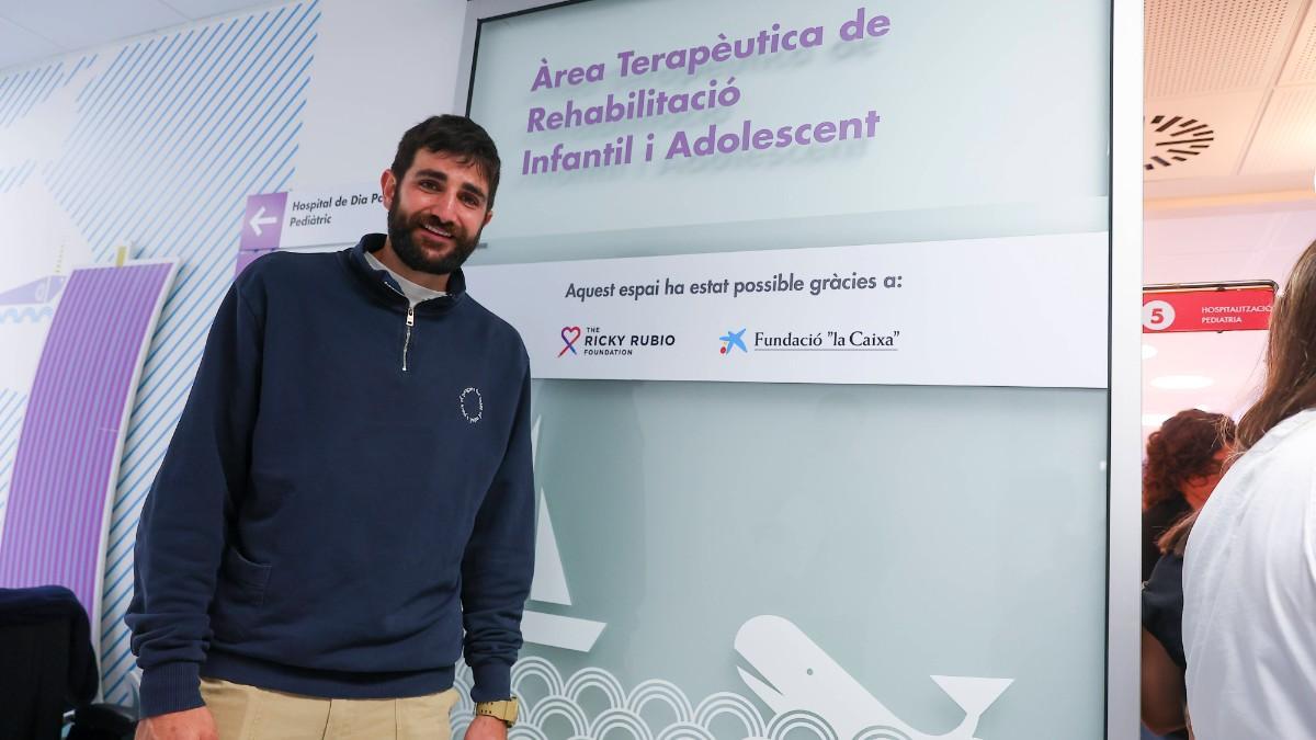 Ricky Rubio, en la presentación de la nueva área de Rehabilitación Infantil y Adolescente de Vall d’Hebron