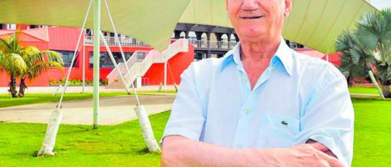 Francisco Romero Hernández el pasado viernes en el Parque del Estadio Insular.