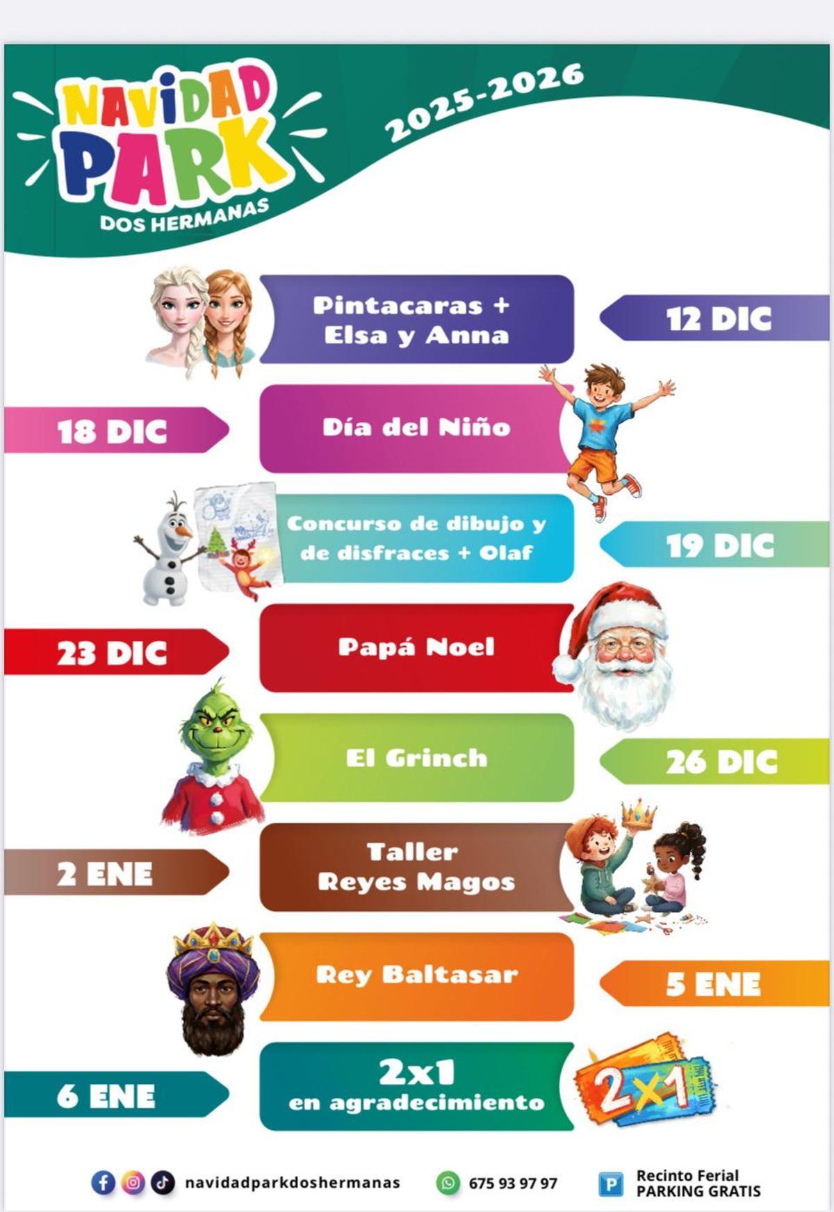 Programación navideña en Navidad Park