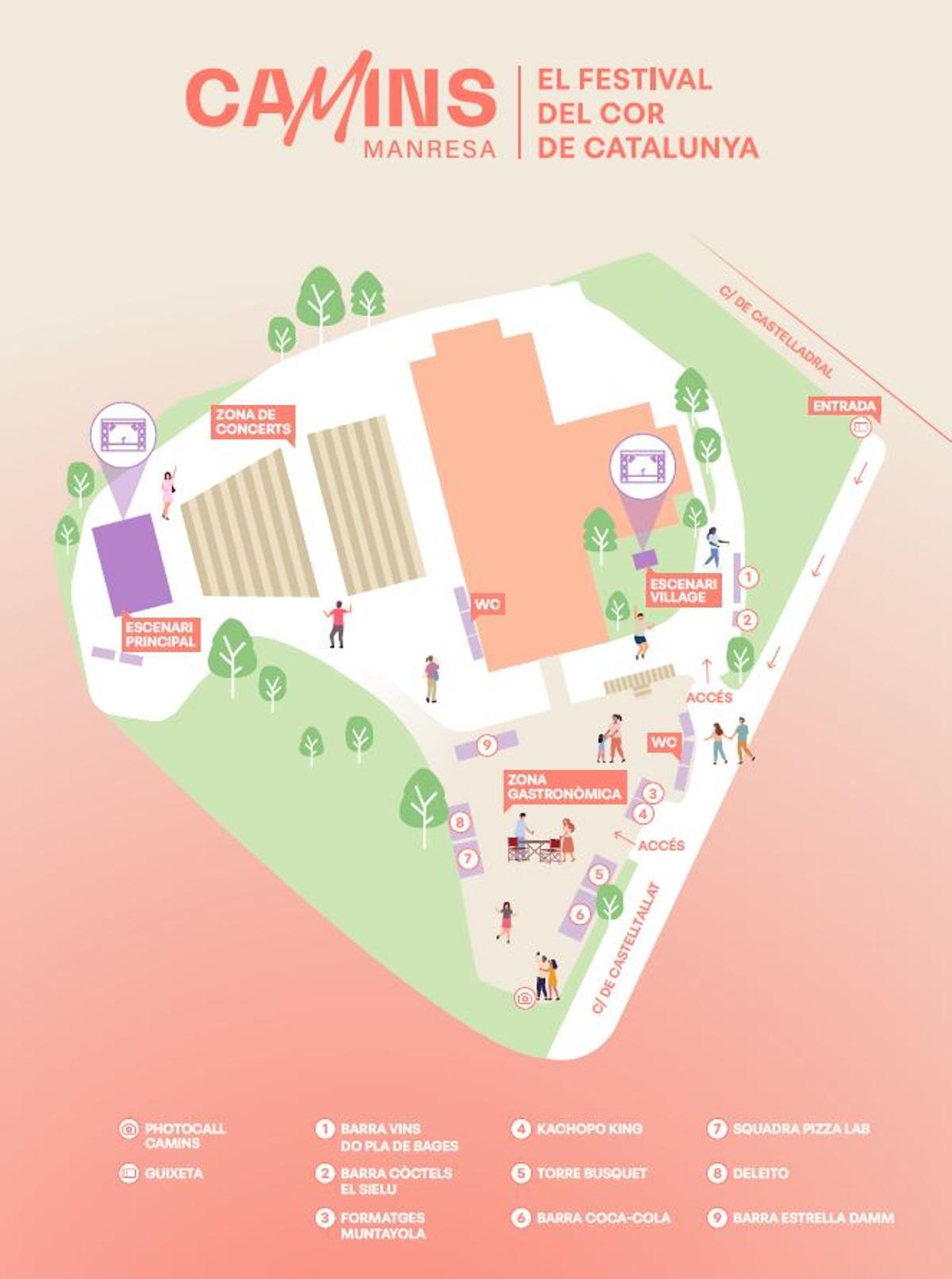El mapa del recinte