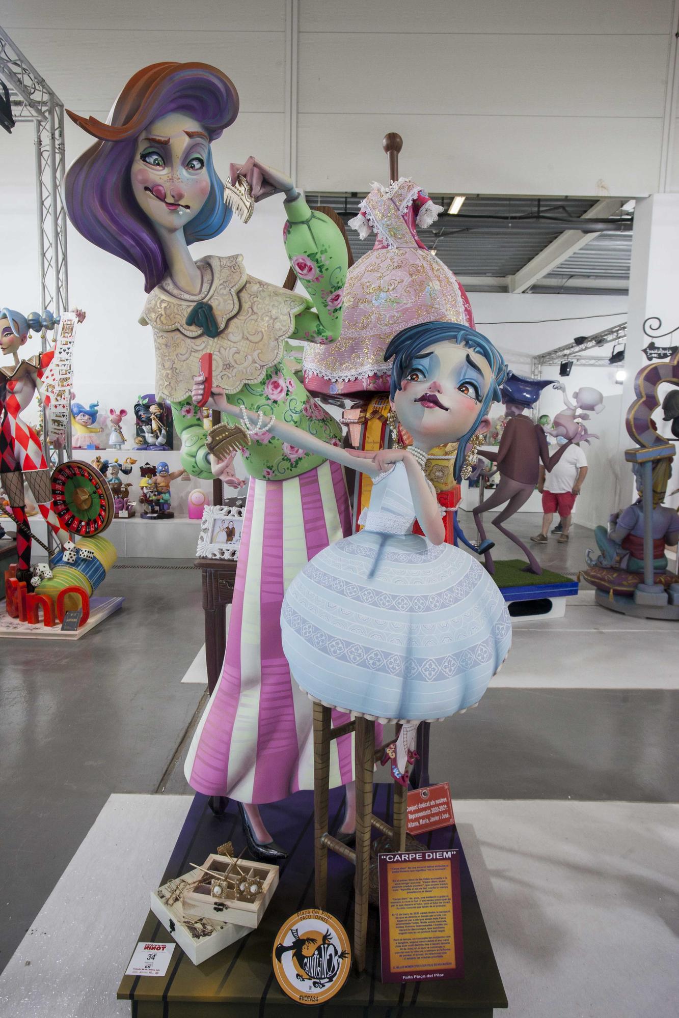 Fallas 2021. La actualidad en una Exposición del Ninot de dos años