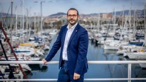 El alcalde de Mataró, David Bote, en el Port de Mataró