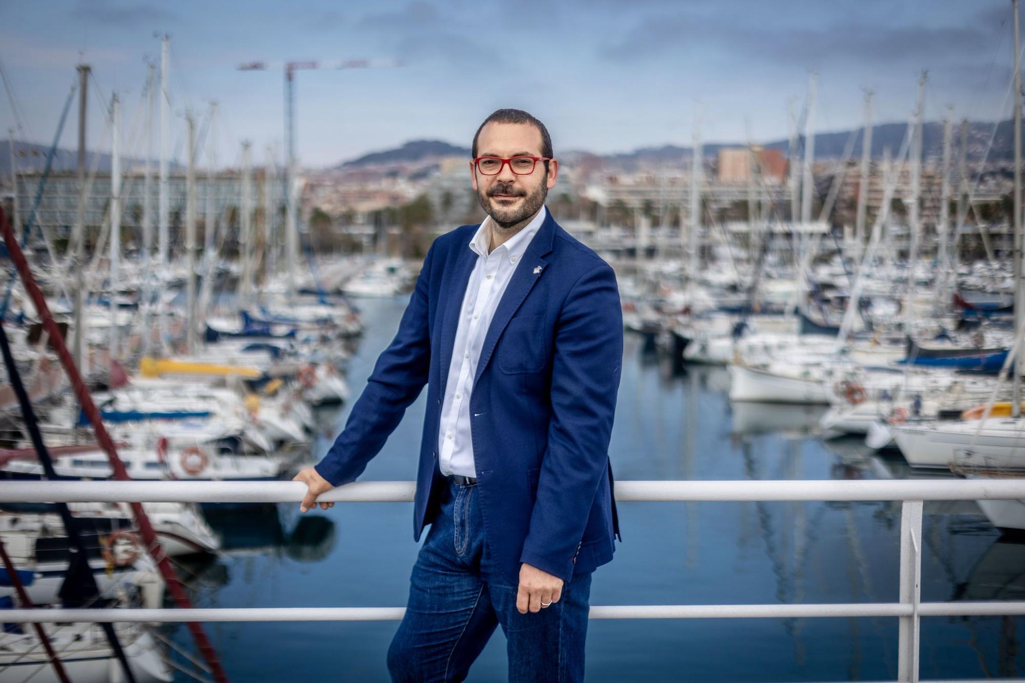 El alcalde de Mataró, David Bote, en el Port de Mataró