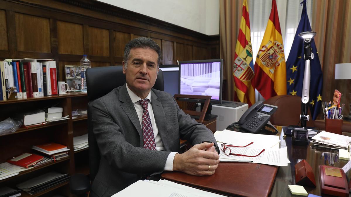 Manuel Bellido, presidente del Tribunal Superior de Justicia de Aragón.