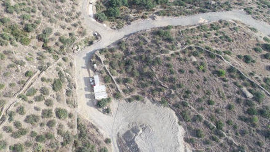 La zona dels treballs de Sa Guarda de Cadaqués