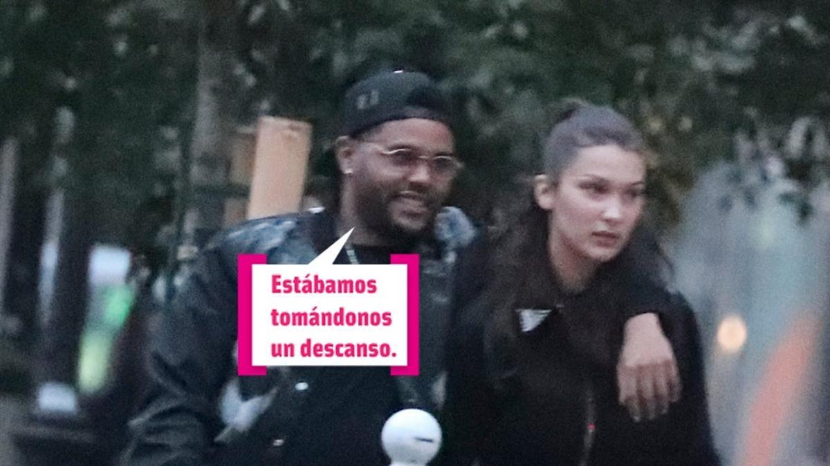 The Weeknd y Bella Hadid paseando por París