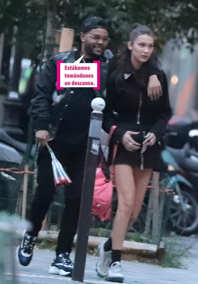 The Weeknd y Bella Hadid paseando por París
