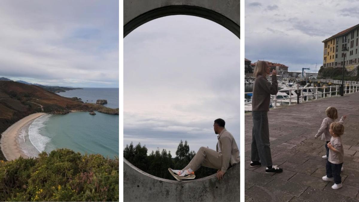 Dani Carvajal y su familia en Llanes