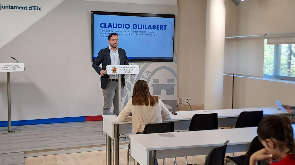 José Claudio Guilabert, en la comparencia de este miércoles en Elche