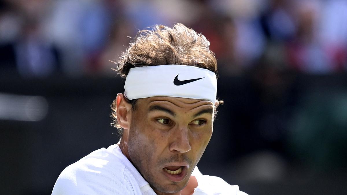 Rafa Nadal en Wimbledon.