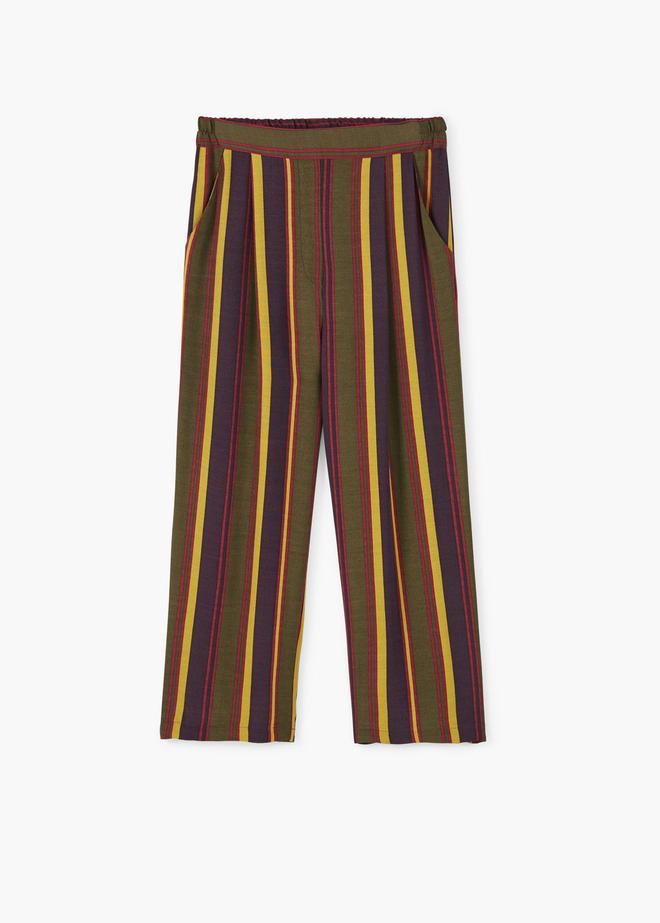 Mid season sale de Mango: Pantalón crop rayas