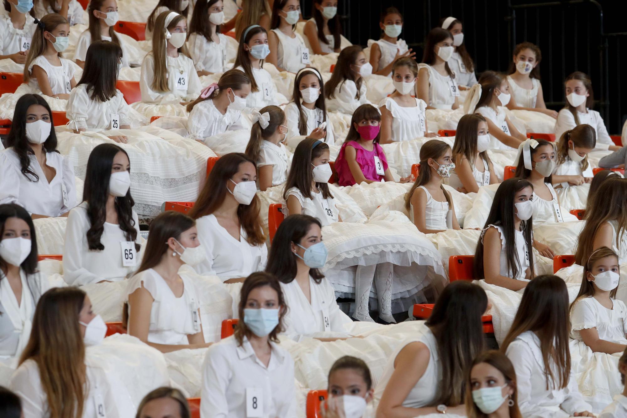 Ensayo de la elección de candidatas a falleras mayores y cortes 2022 en la Fonteta