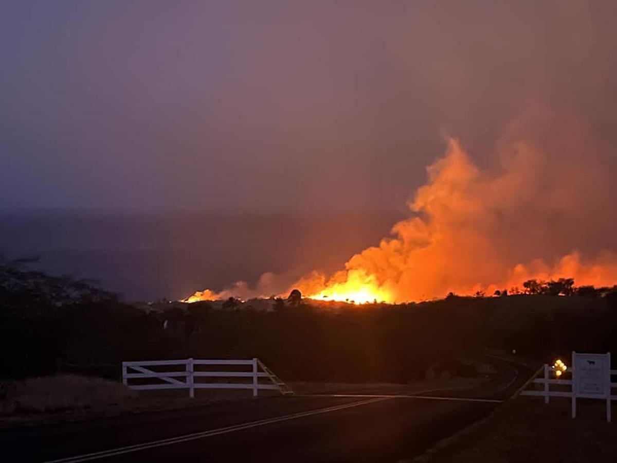 Incendio en Big Island, en Hawái