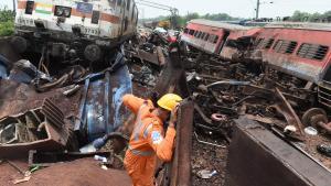 Accidente ferroviario en el sur de la India